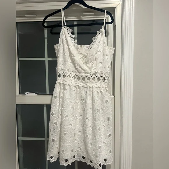 Lucy Paris | Dresses | Lucy Paris White Lace Dress | Poshmark